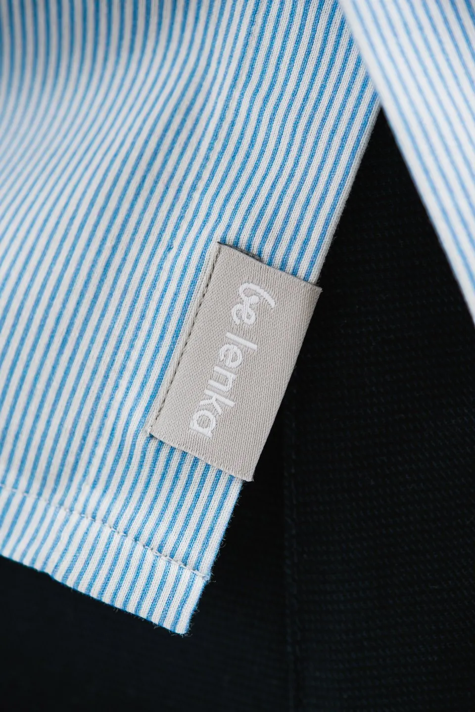 Camisa slim de hombre Be Lenka Essentials - Blue and White