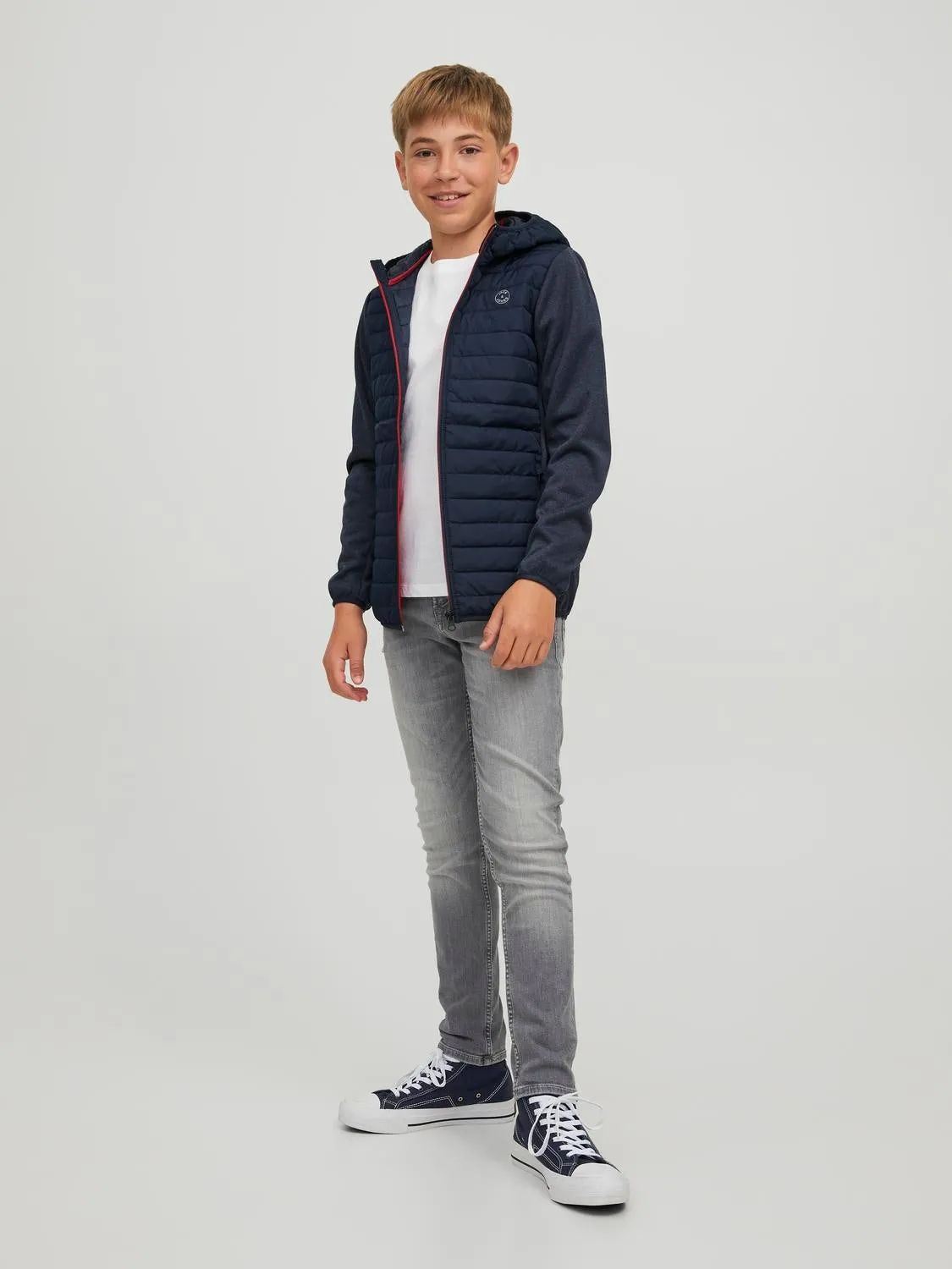 Chaqueta híbrida Junior | Azul oscuro | Jack & Jones®