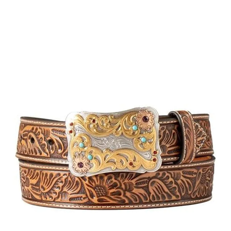 Cinturon Floral en Relieve