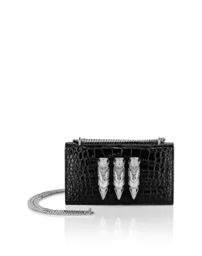 Croco Leather Mini Bag