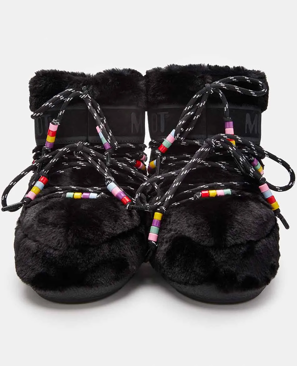 DESCANSOS MOON BOOT ICON LOW FAUX FUR BEADS