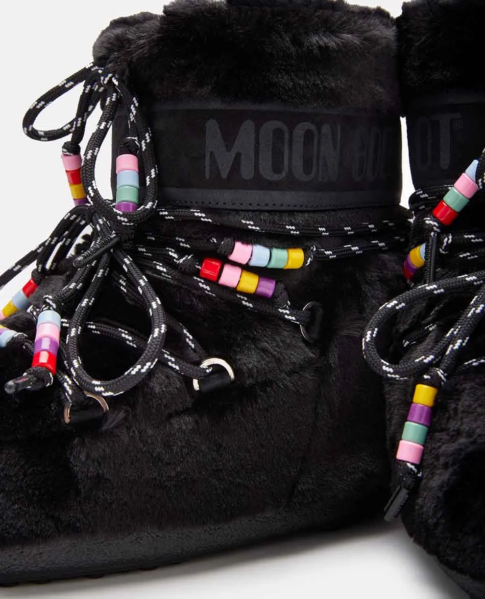 DESCANSOS MOON BOOT ICON LOW FAUX FUR BEADS