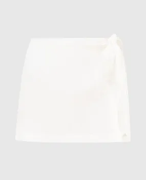 Ermanno Scervino White linen skirt-shorts