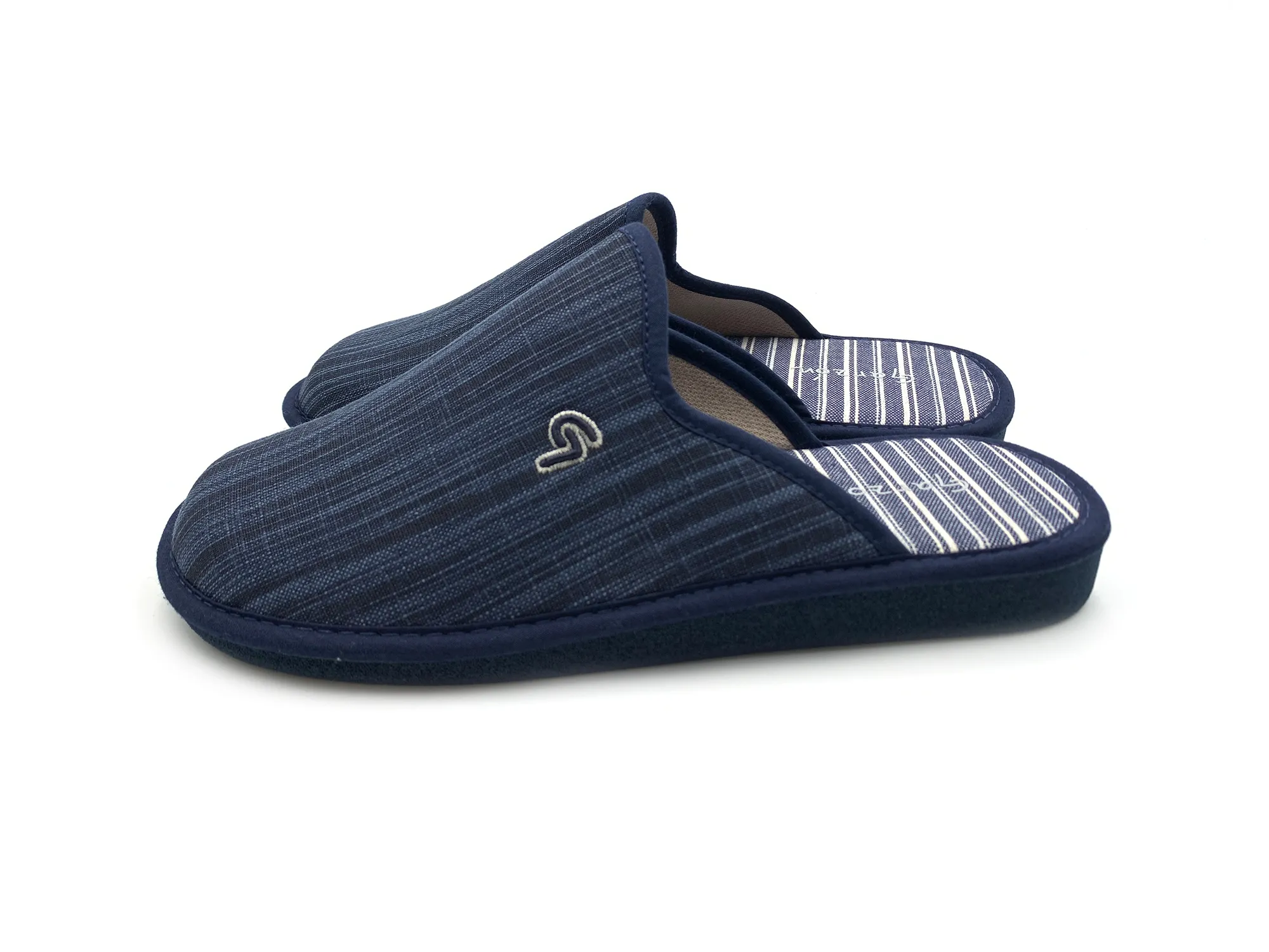 Garzón P306.139 Zapatilla  Casa Chancla Cerrada Puntera Marino Hombre