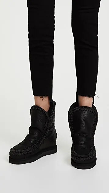 MOU BOOTS ESKIMO INNER WEGDE SHORT BLACK