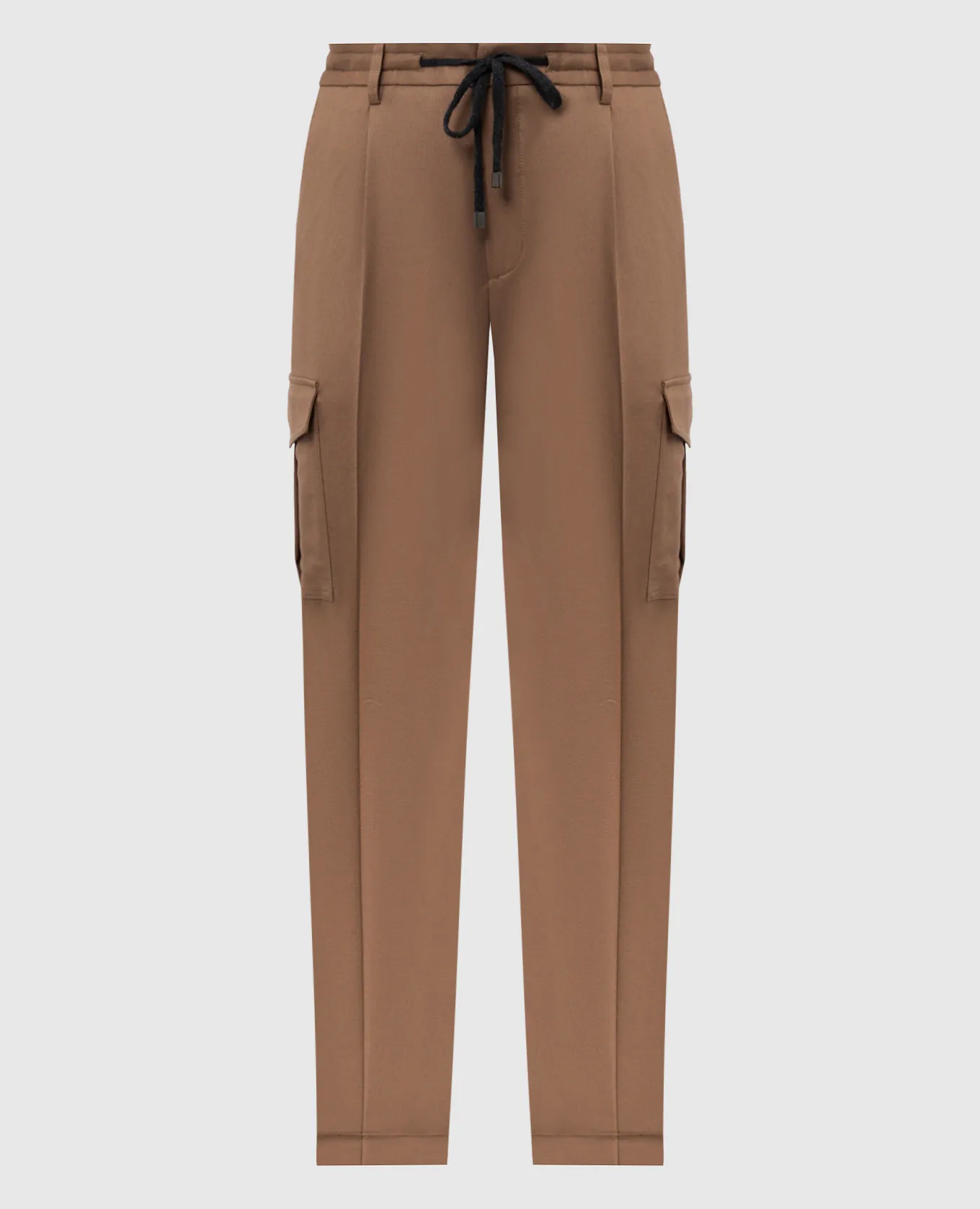 Peserico Brown wool cargo pants