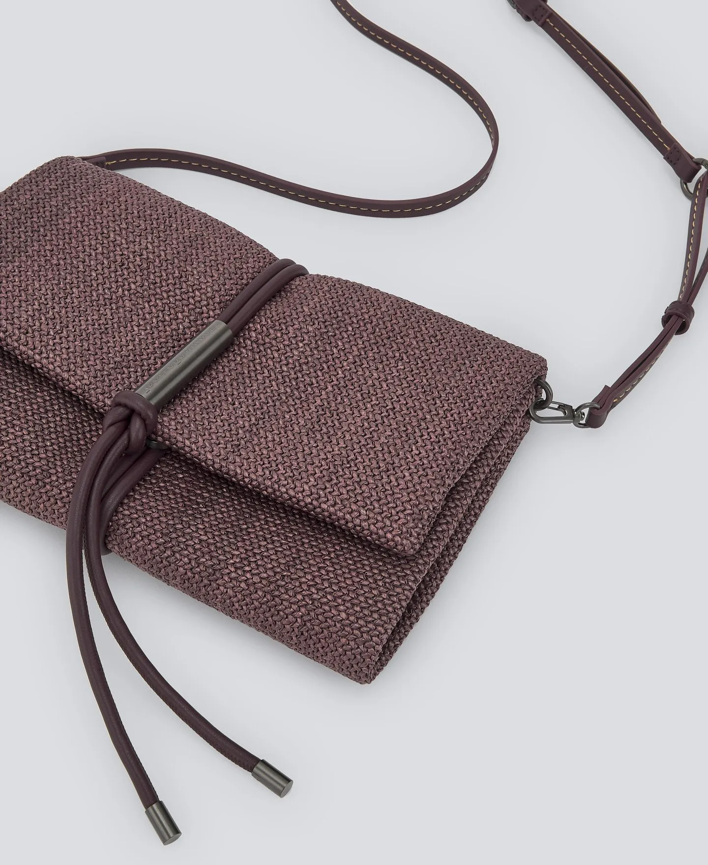 Recycled braided bag woman
