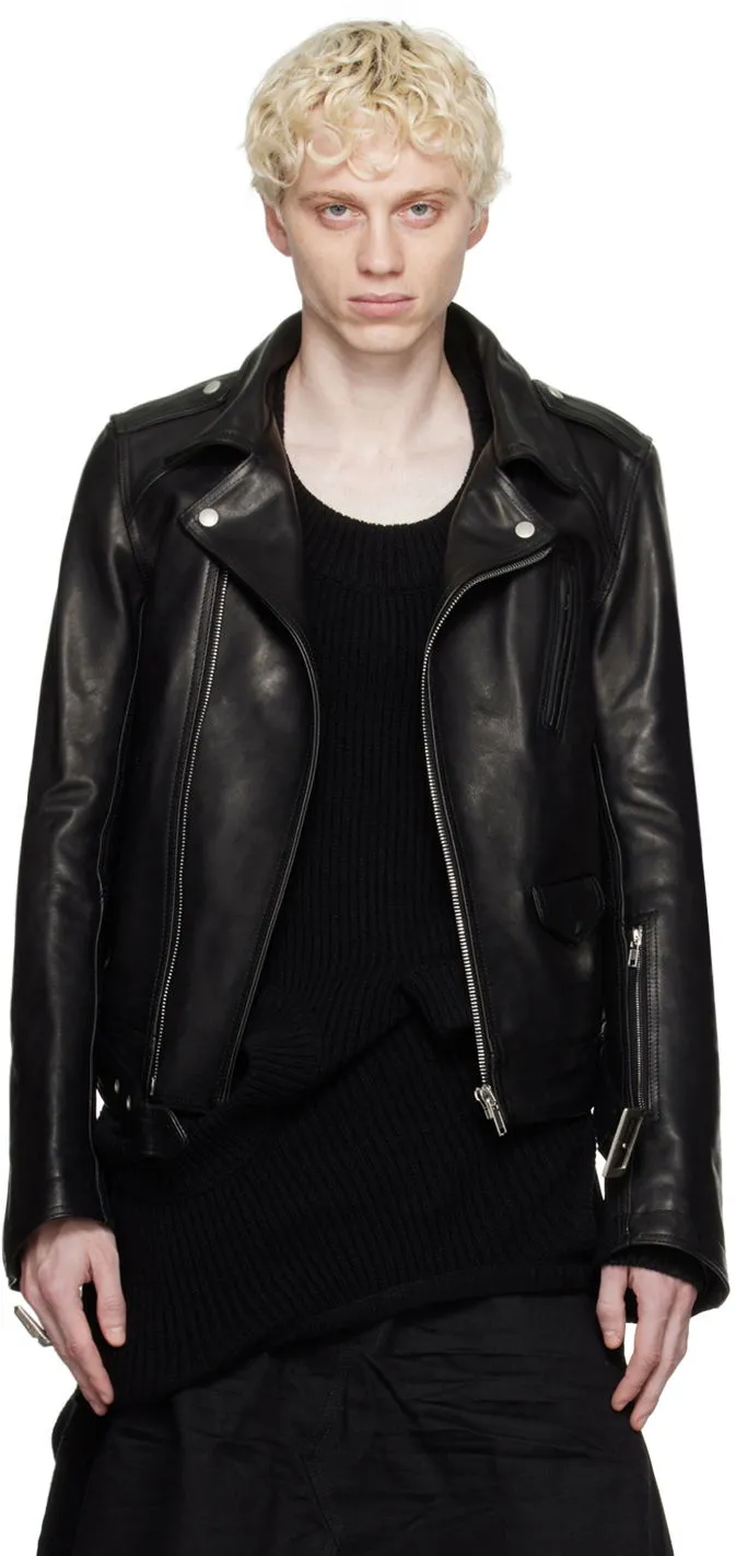 Rick Owens DRKSHDW Luke Stooges Leather Jacket