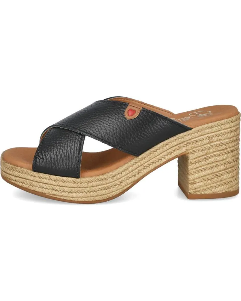 Sandalias OH MY SANDALS  de Mujer 5465 ZUECO DE TACON DE MUJER  DOYA NEGRO