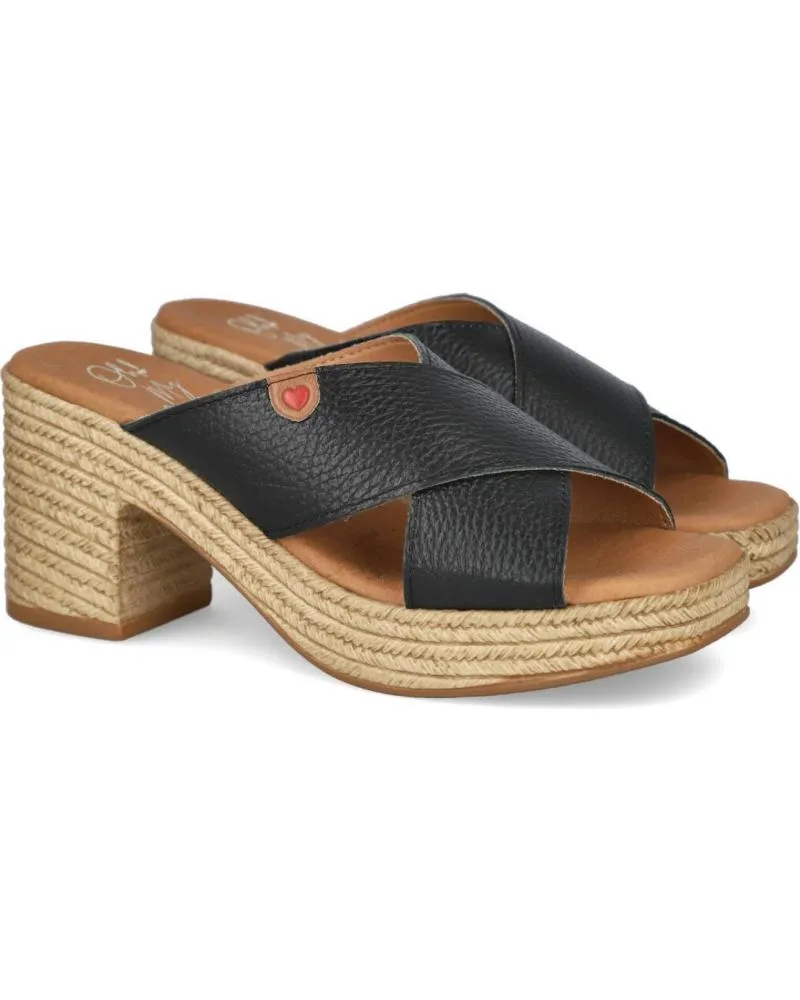 Sandalias OH MY SANDALS  de Mujer 5465 ZUECO DE TACON DE MUJER  DOYA NEGRO