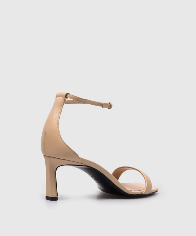 Sergio Rossi Liya beige leather sandals