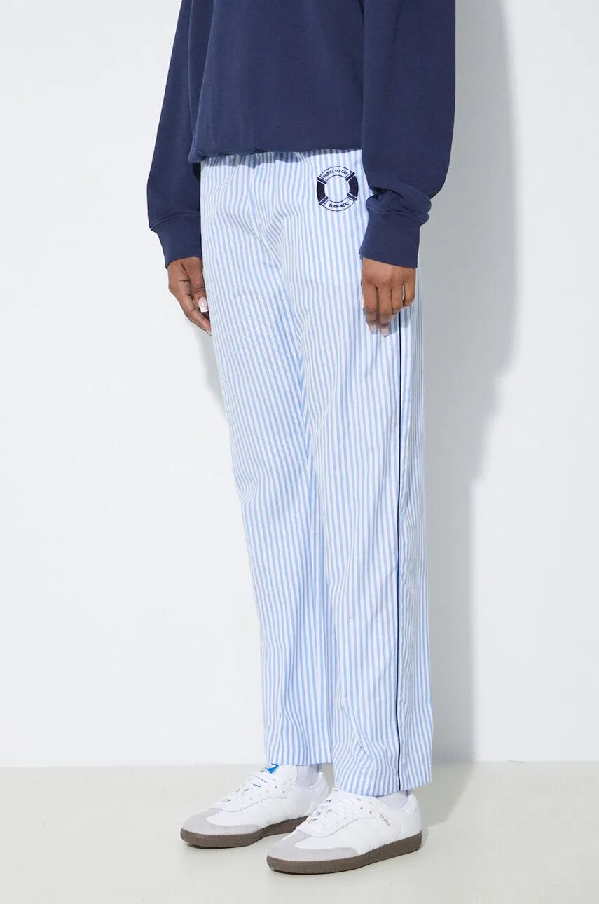 Sporty & Rich Pyjama Bottom Striped Trousers